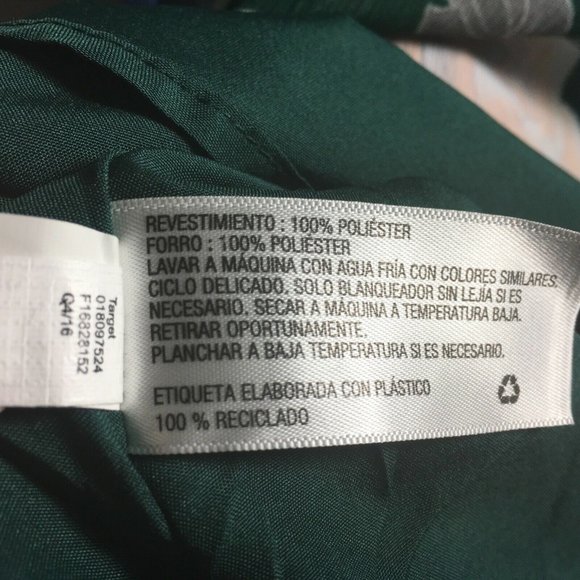 Merona Women Green Floral Sleeveless ruffle Hem Ma - Picture 8 of 8